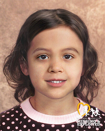 Saylor Rosebud Borbon Thompson age progressed to 5 years